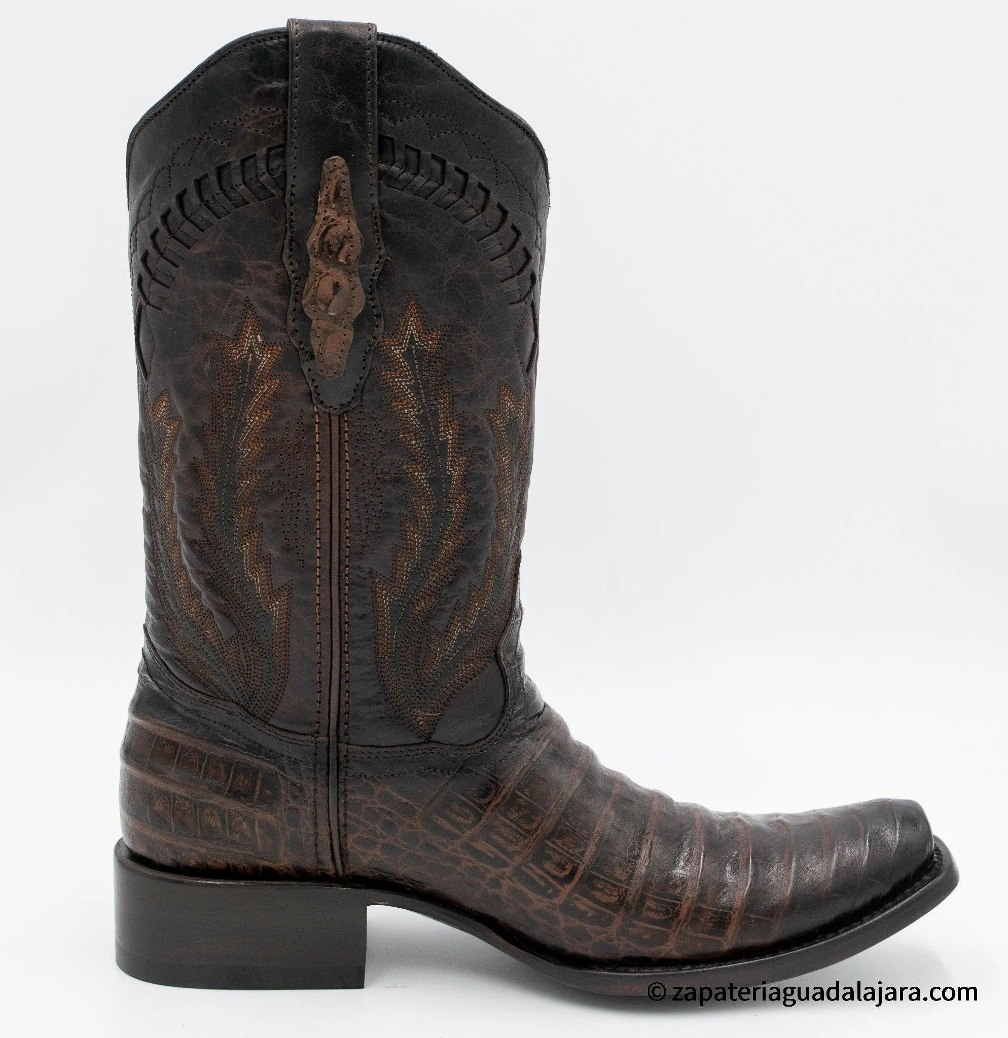 Q798207 Dubai Caiman Belly Print Faded Brown