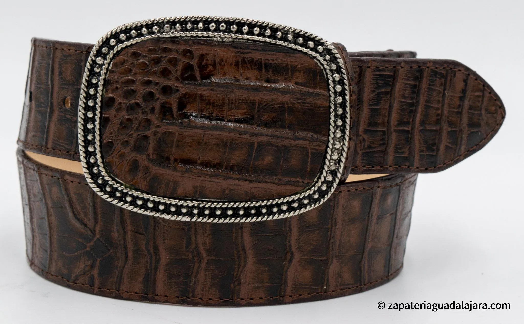 Q798207 Dubai Caiman Belly Print Faded Brown