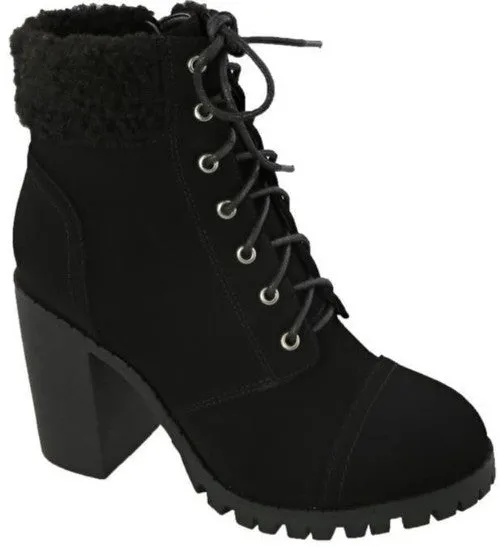 "Marney" Black Booties