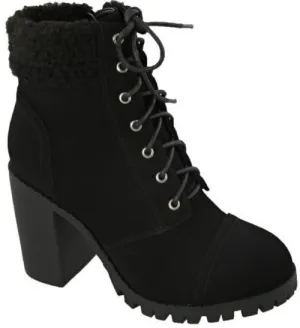 "Marney" Black Booties
