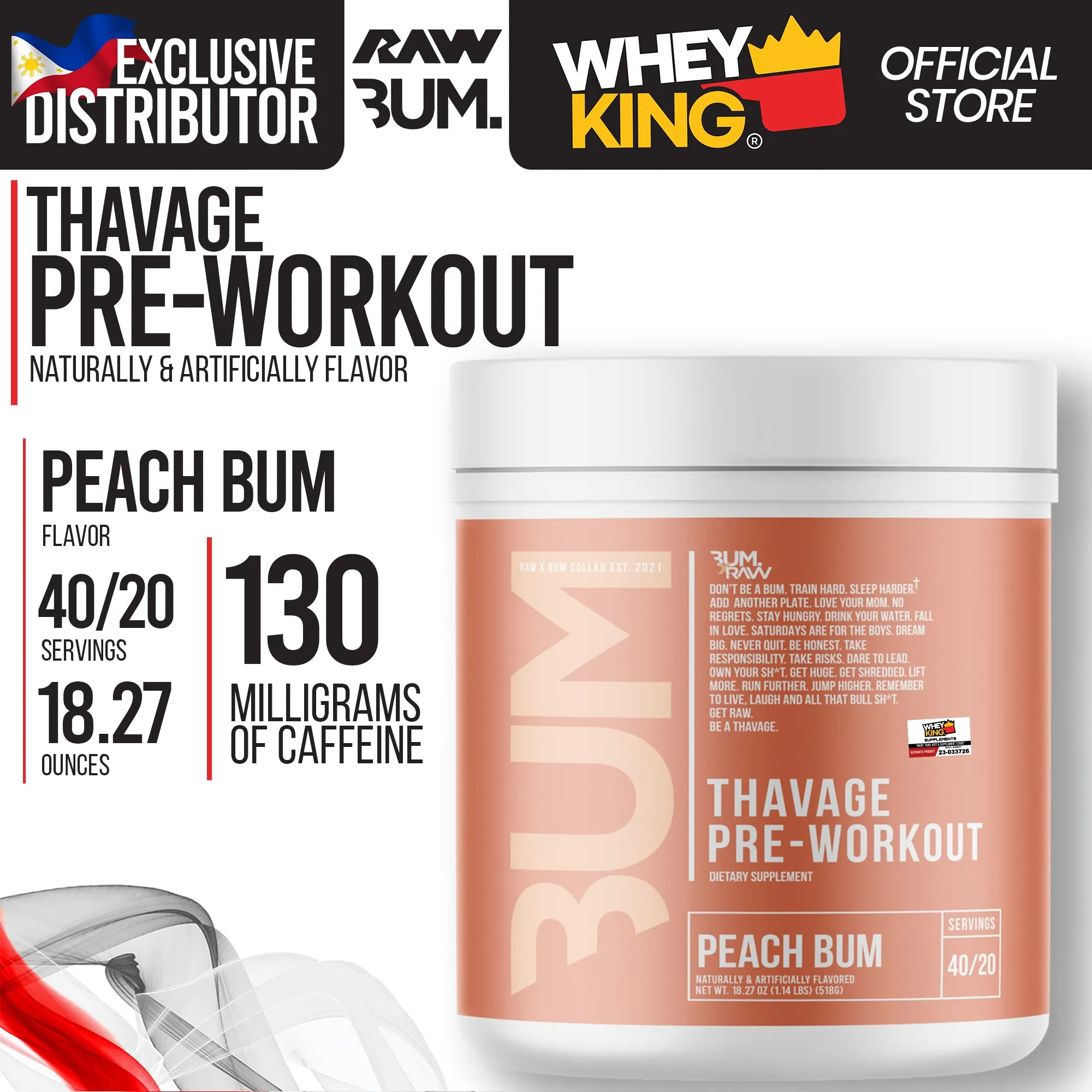 RAW Nutrition | CBUM - Thavage Pre-Workout