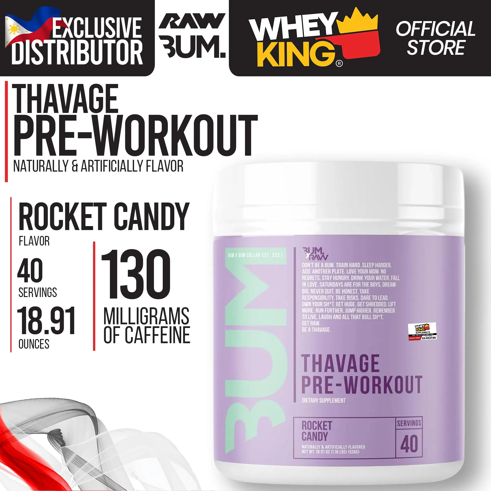 RAW Nutrition | CBUM - Thavage Pre-Workout