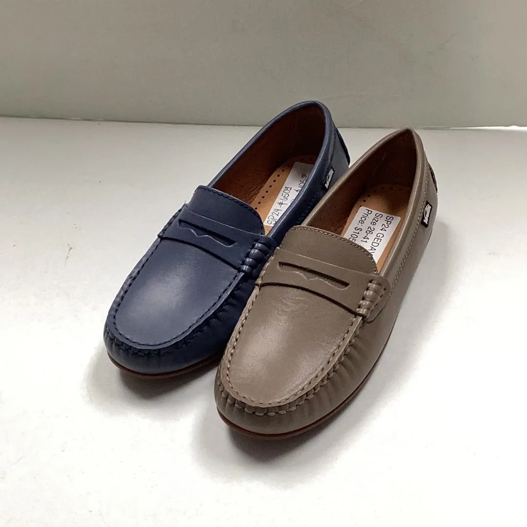 SALE SP24 Venettini Reese Leather Penny Loafer Driving Moccasin