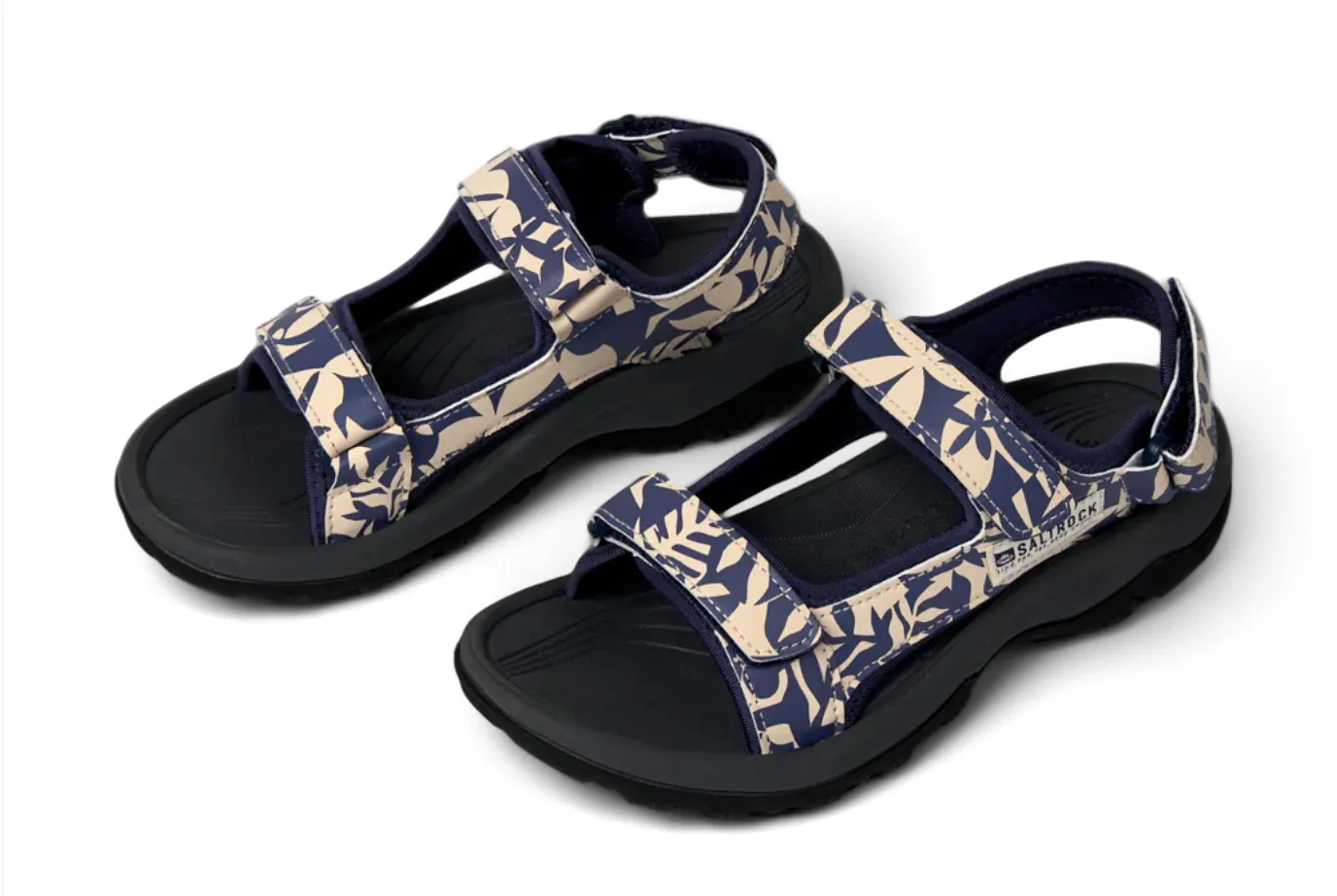 SALTROCK Walkabout Balance - Womens Floral Hiking Sandal - Blue