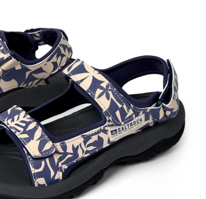 SALTROCK Walkabout Balance - Womens Floral Hiking Sandal - Blue