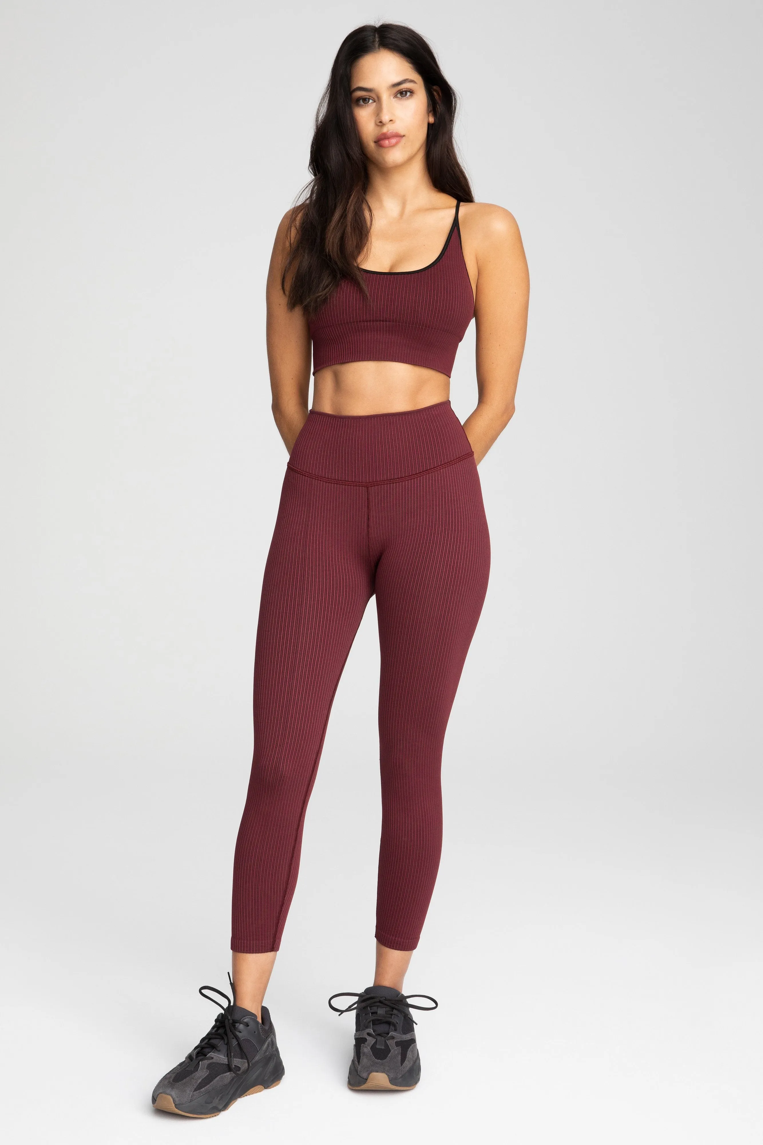 SEAMLESS RIBBED BRA | PORT001