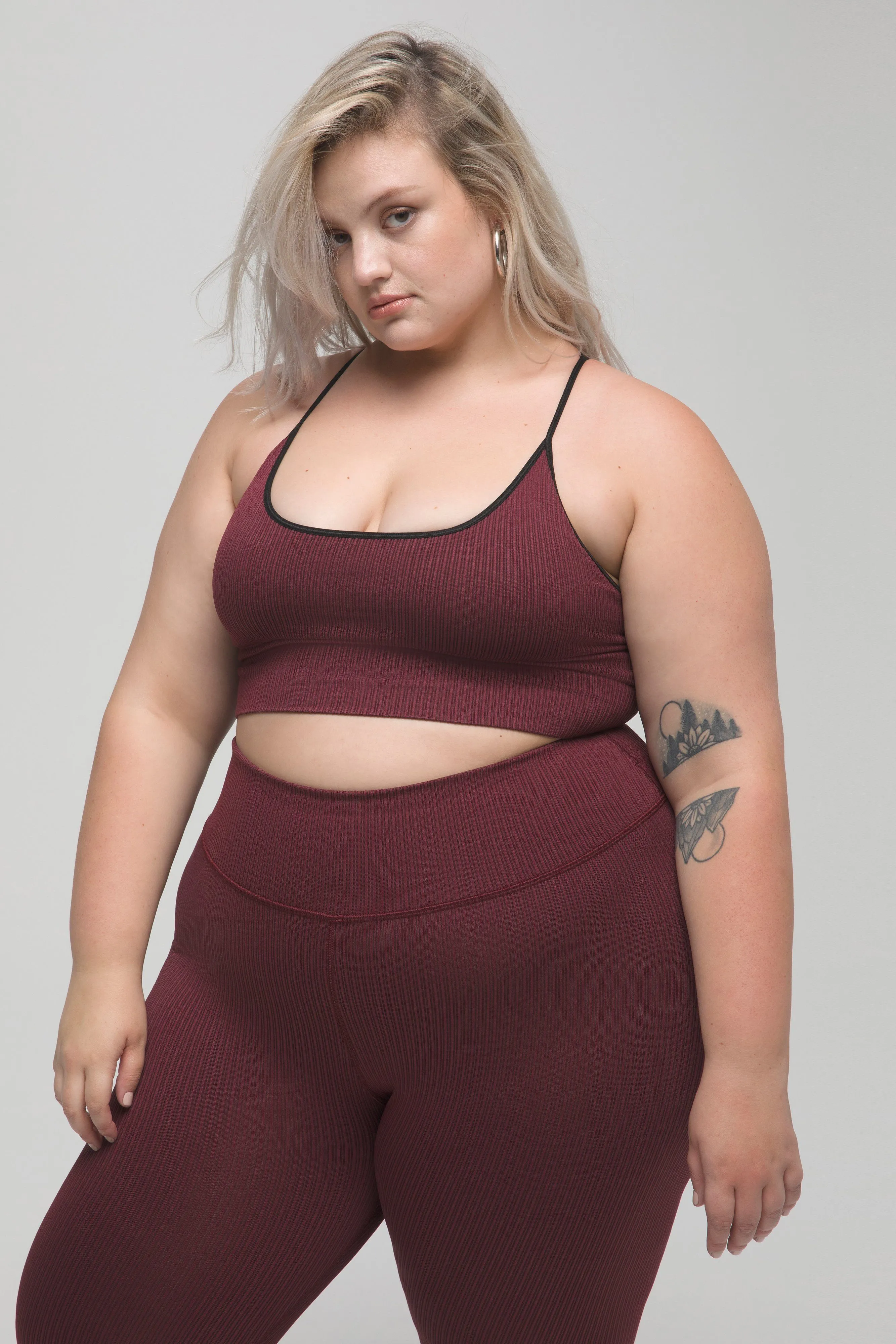 SEAMLESS RIBBED BRA | PORT001