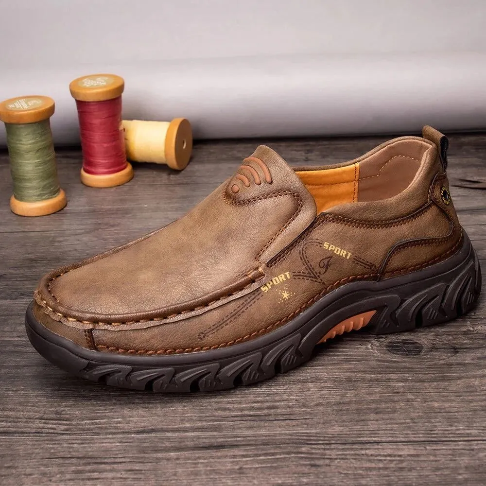 Size 38-48 Men Casual Shoes Fashion Leather Shoes for Men Spring Autumn Men'S Flat Shoes Driving Sneakers Zapatillas Hombre