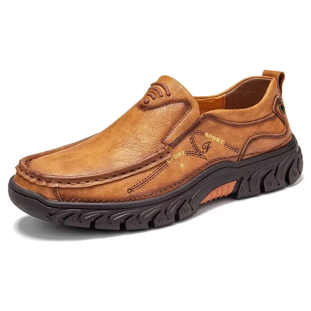 Size 38-48 Men Casual Shoes Fashion Leather Shoes for Men Spring Autumn Men'S Flat Shoes Driving Sneakers Zapatillas Hombre