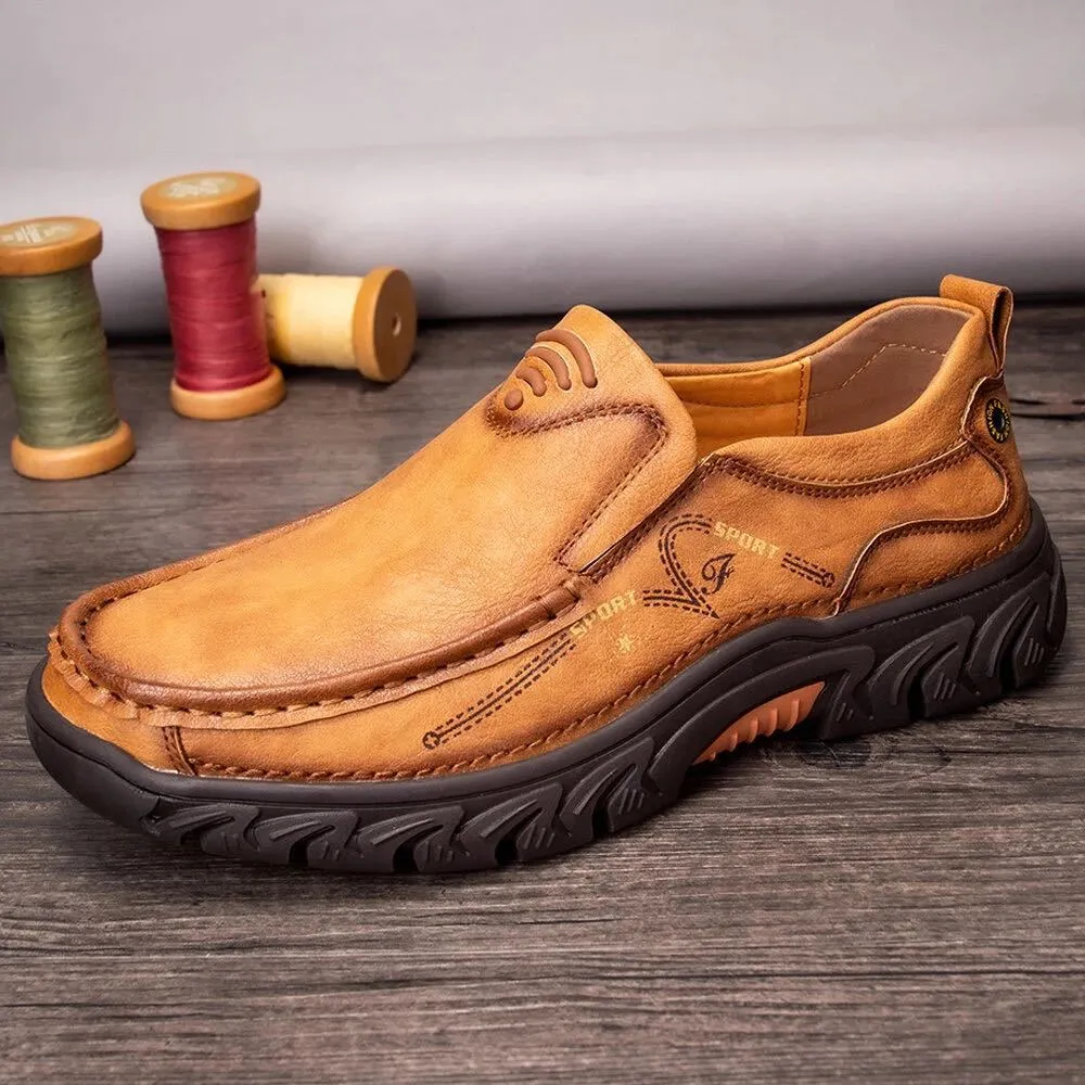 Size 38-48 Men Casual Shoes Fashion Leather Shoes for Men Spring Autumn Men'S Flat Shoes Driving Sneakers Zapatillas Hombre