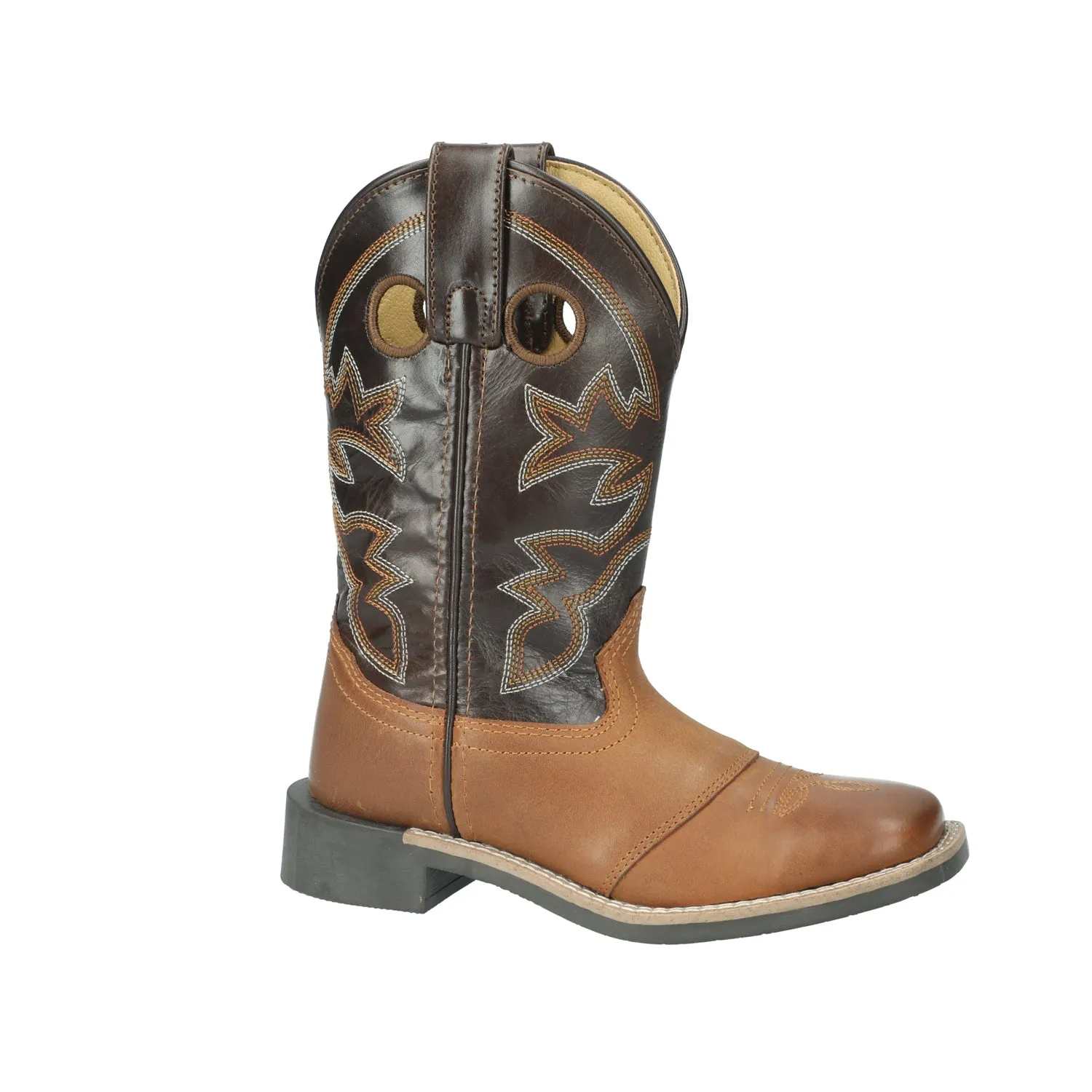 Smoky Mountain Boots Boys Jake Brown/Dark Brown Leather Cowboy Boots
