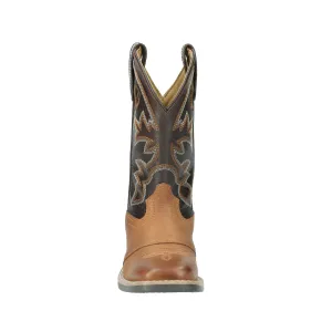 Smoky Mountain Boots Boys Jake Brown/Dark Brown Leather Cowboy Boots