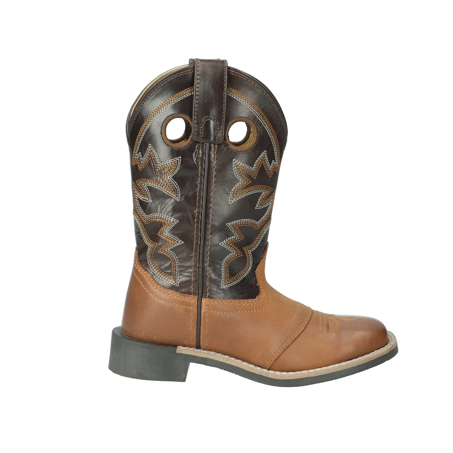 Smoky Mountain Boots Boys Jake Brown/Dark Brown Leather Cowboy Boots
