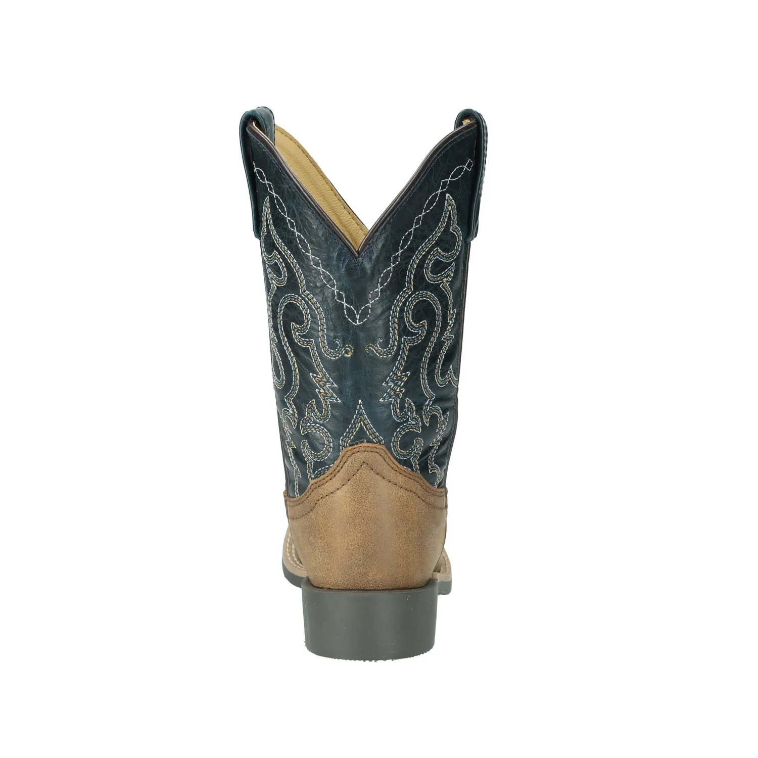 Smoky Mountain Boots Unisex Midland Brown/Midnight Blue Leather Cowboy Boots