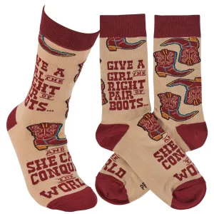 Socks-Give A Girl Boots