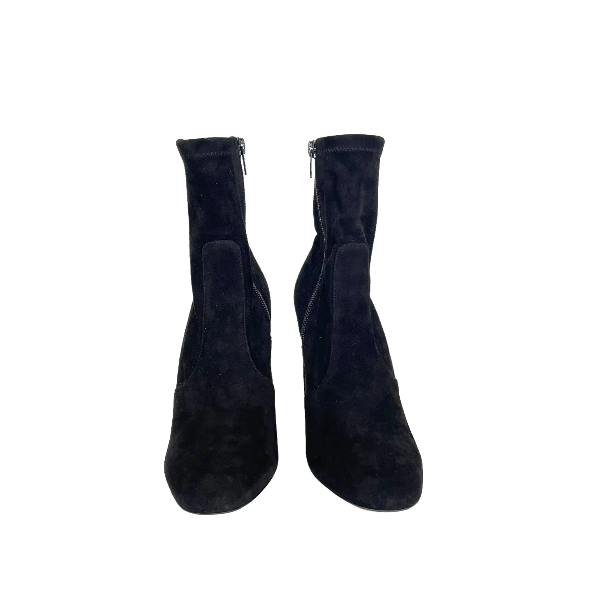Suede Heeled Boots - 7