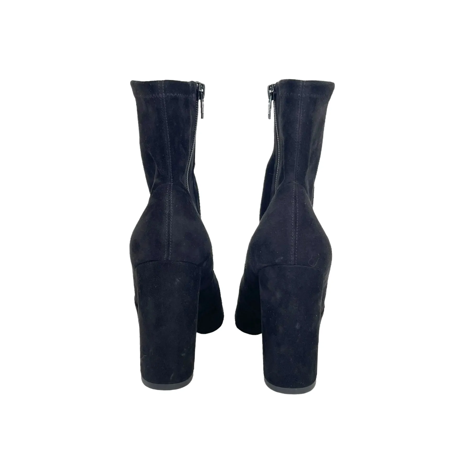 Suede Heeled Boots - 7