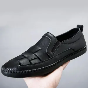 Summer Leisure Beach Soft Bottom Men's Driving Shoes Sandals
