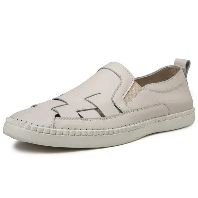Summer Leisure Beach Soft Bottom Men's Driving Shoes Sandals