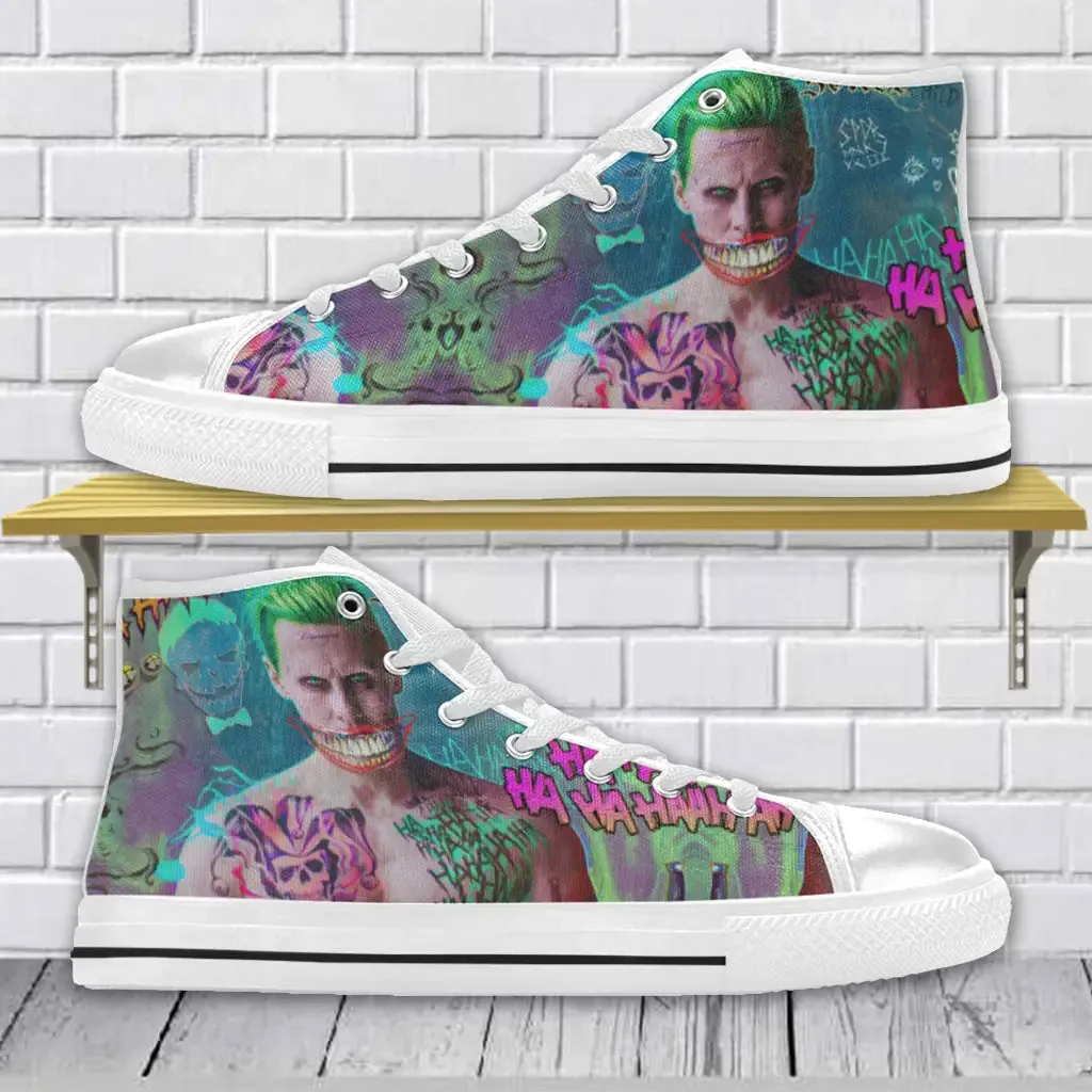 Superhero Joker Shoes High Top Sneakers for Kids and Adults