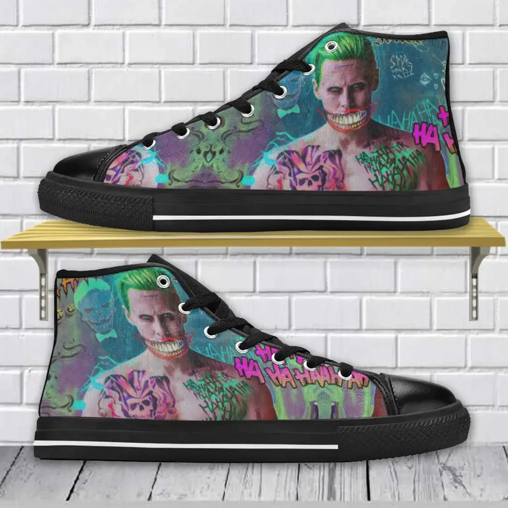 Superhero Joker Shoes High Top Sneakers for Kids and Adults