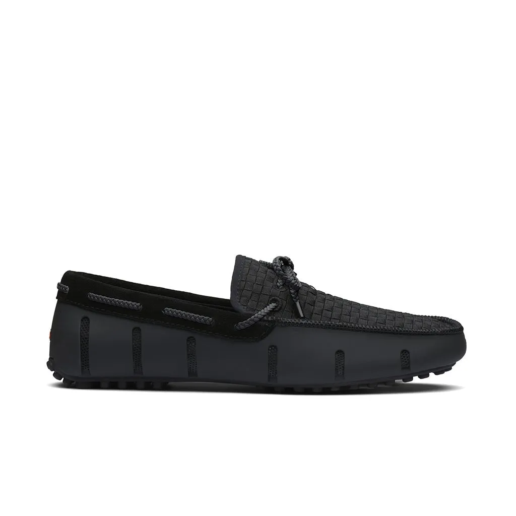 SWIMS Men's Woven Lace Driver Loafer BLACK