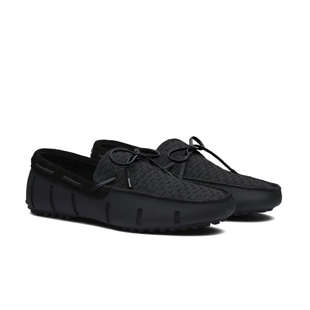 SWIMS Men's Woven Lace Driver Loafer BLACK