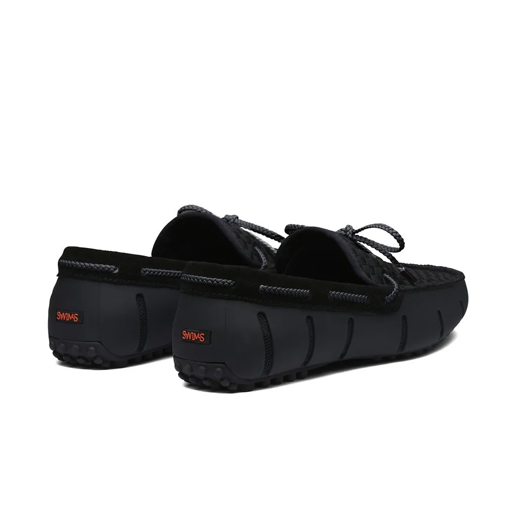 SWIMS Men's Woven Lace Driver Loafer BLACK