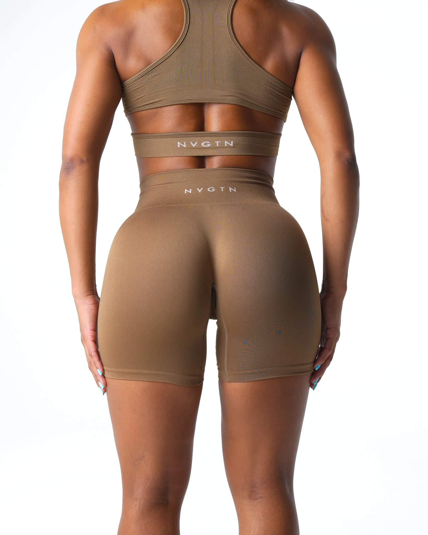 Toasted Almond Solid Seamless Shorts