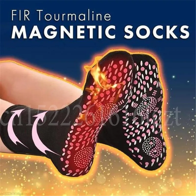 Tourmaline Self-Heating Magnetic Socks Self-Heating Socks Tourmaline Magnetic Therapy Comfortable Winter Warm Massage Socks