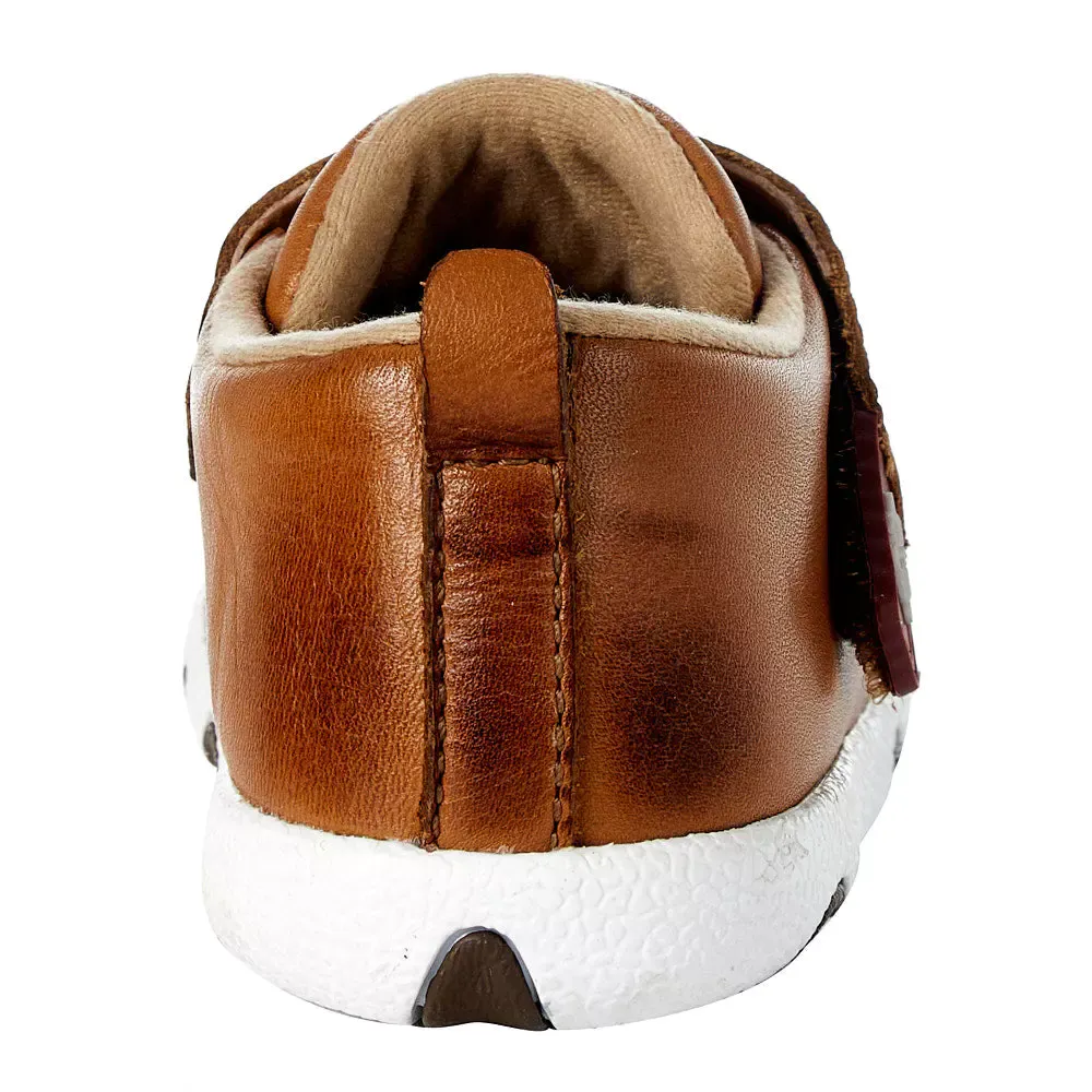 Twisted X® Infant Boy's Driving Moc Velcro Strap Tan Shoes ICA0023