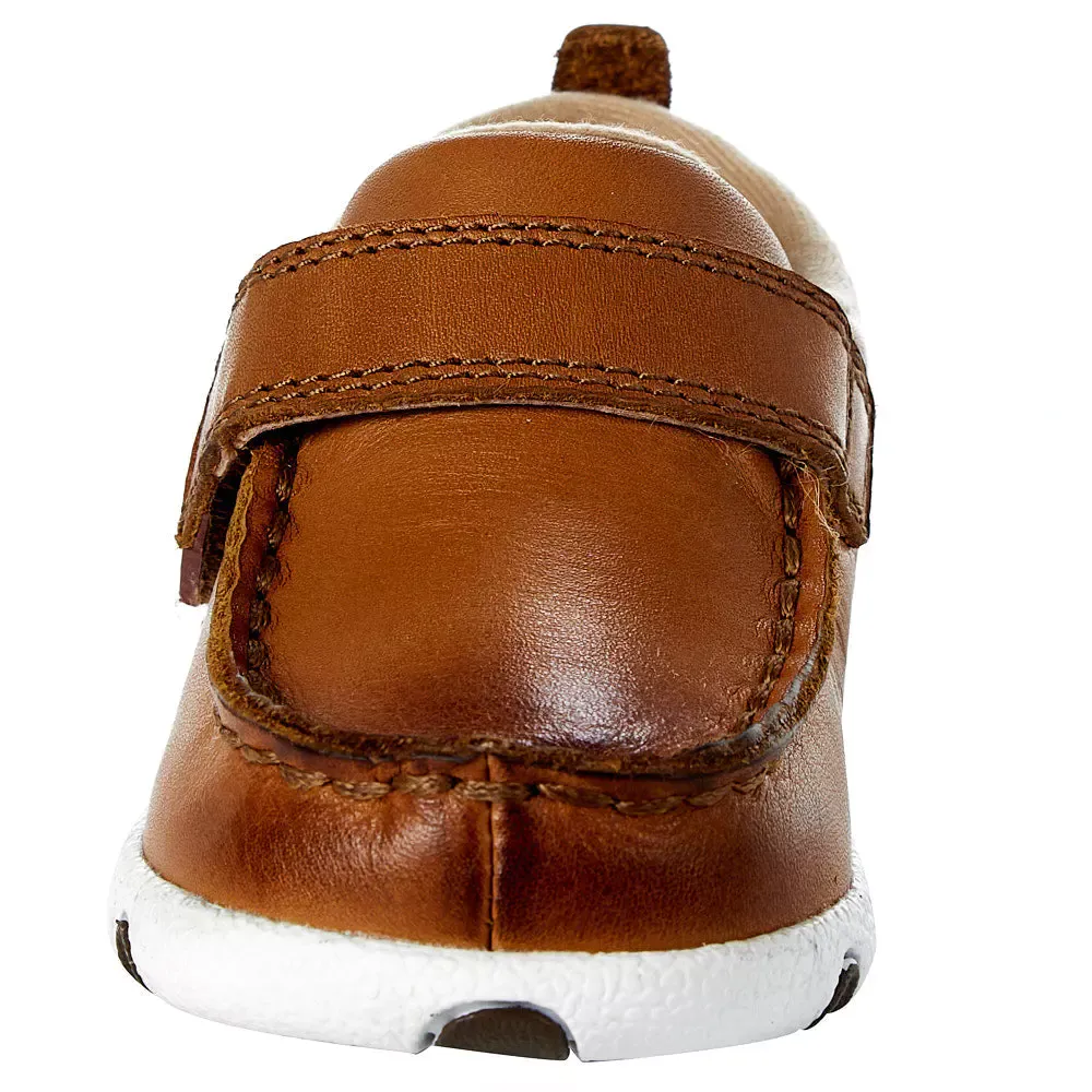 Twisted X® Infant Boy's Driving Moc Velcro Strap Tan Shoes ICA0023
