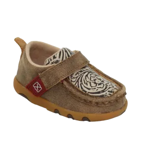 Twisted X® Toddler Bomber & Nude Print Driving Moc Shoes ICA0030