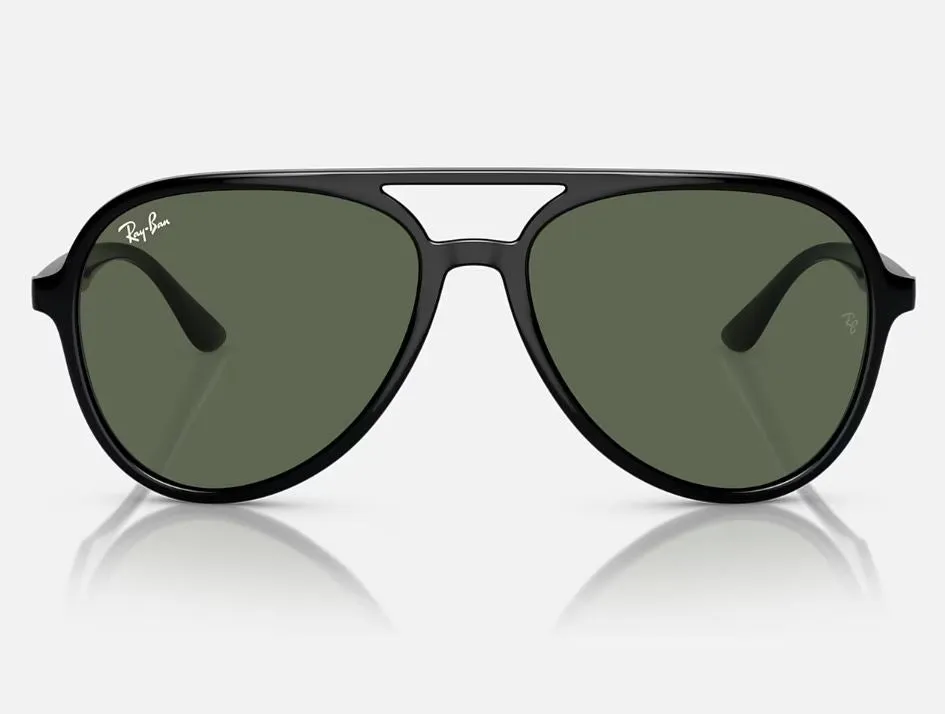 Unisex Ray Ban Sunglasses Rb4376 Polished Black/ Dark Green Sunnies