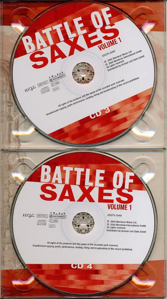 Various - Battle Of Saxes · Volume 1 - CD