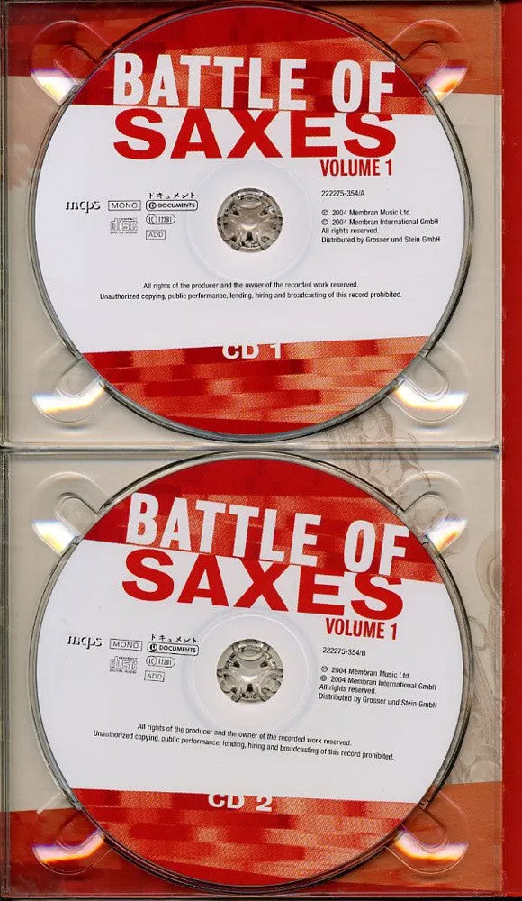 Various - Battle Of Saxes · Volume 1 - CD