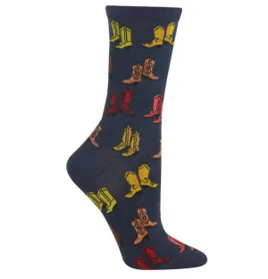 Women's Boots Crew Socks/Denim Heather Final Clearance