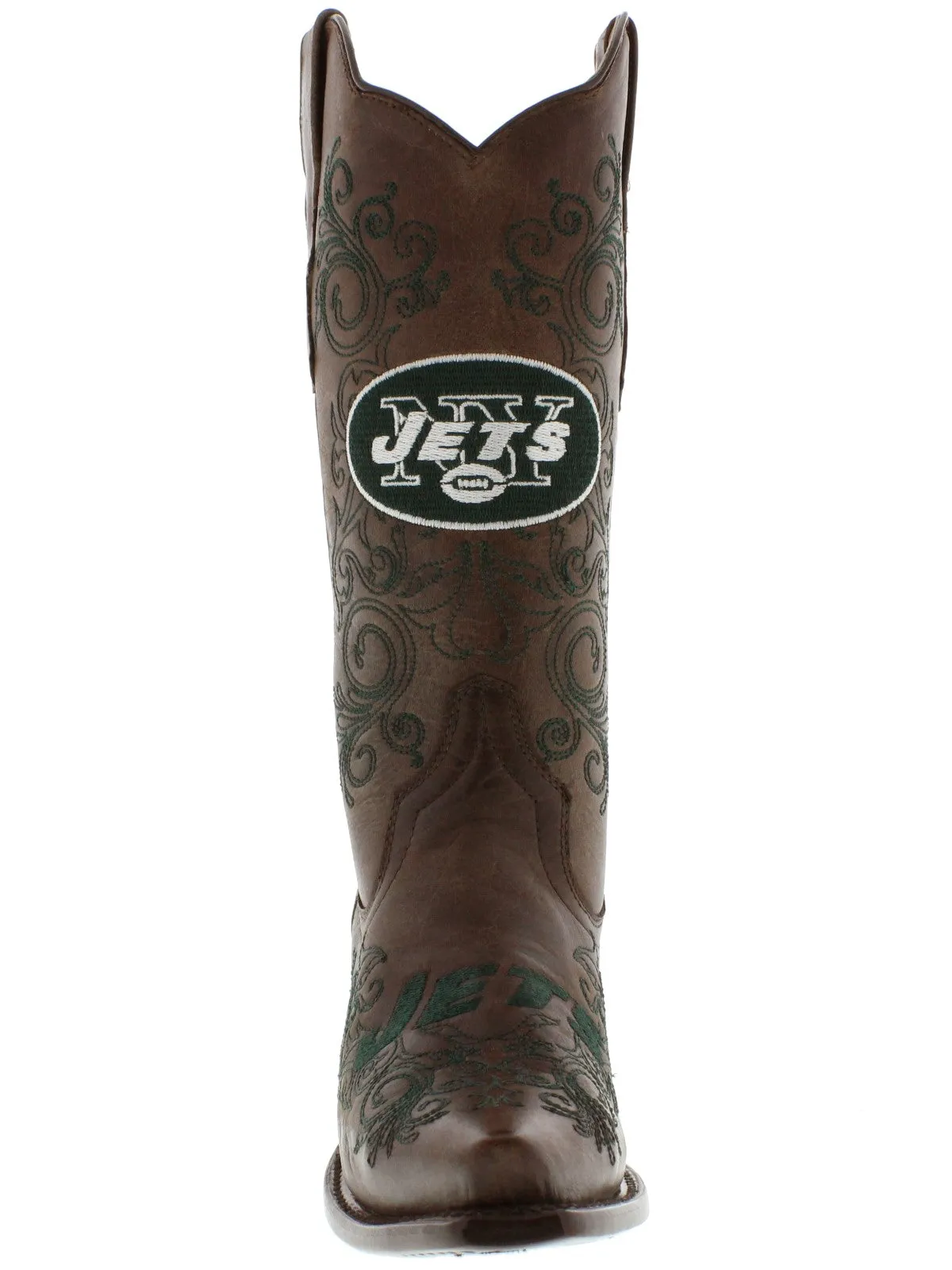 Women's New York Jets NFL Collection Leather Cowboy Boots