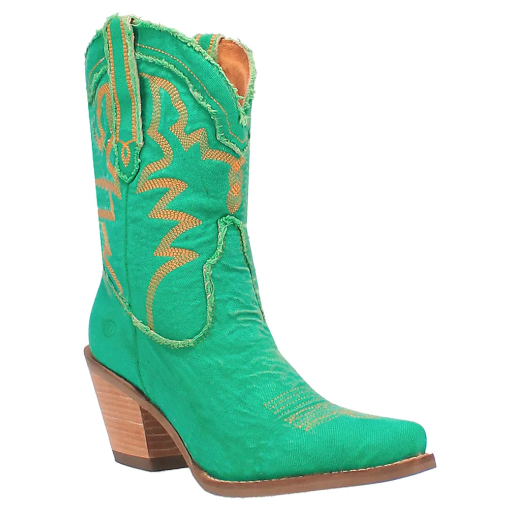 Y'All Need Dolly Embroidered Round Toe Cowboy Boots