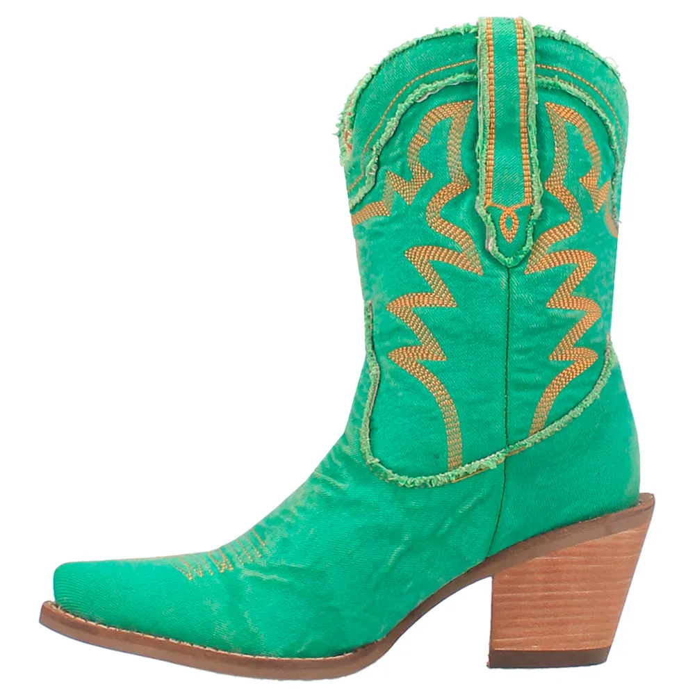 Y'All Need Dolly Embroidered Round Toe Cowboy Boots