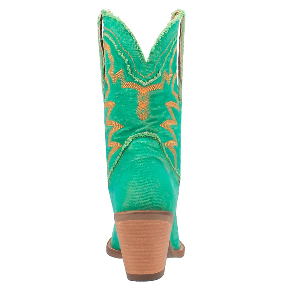Y'All Need Dolly Embroidered Round Toe Cowboy Boots