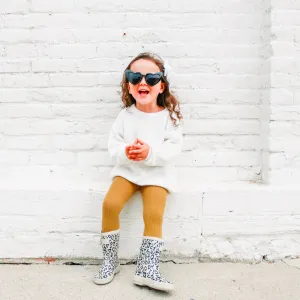 Youth- Leopard Rain Boots