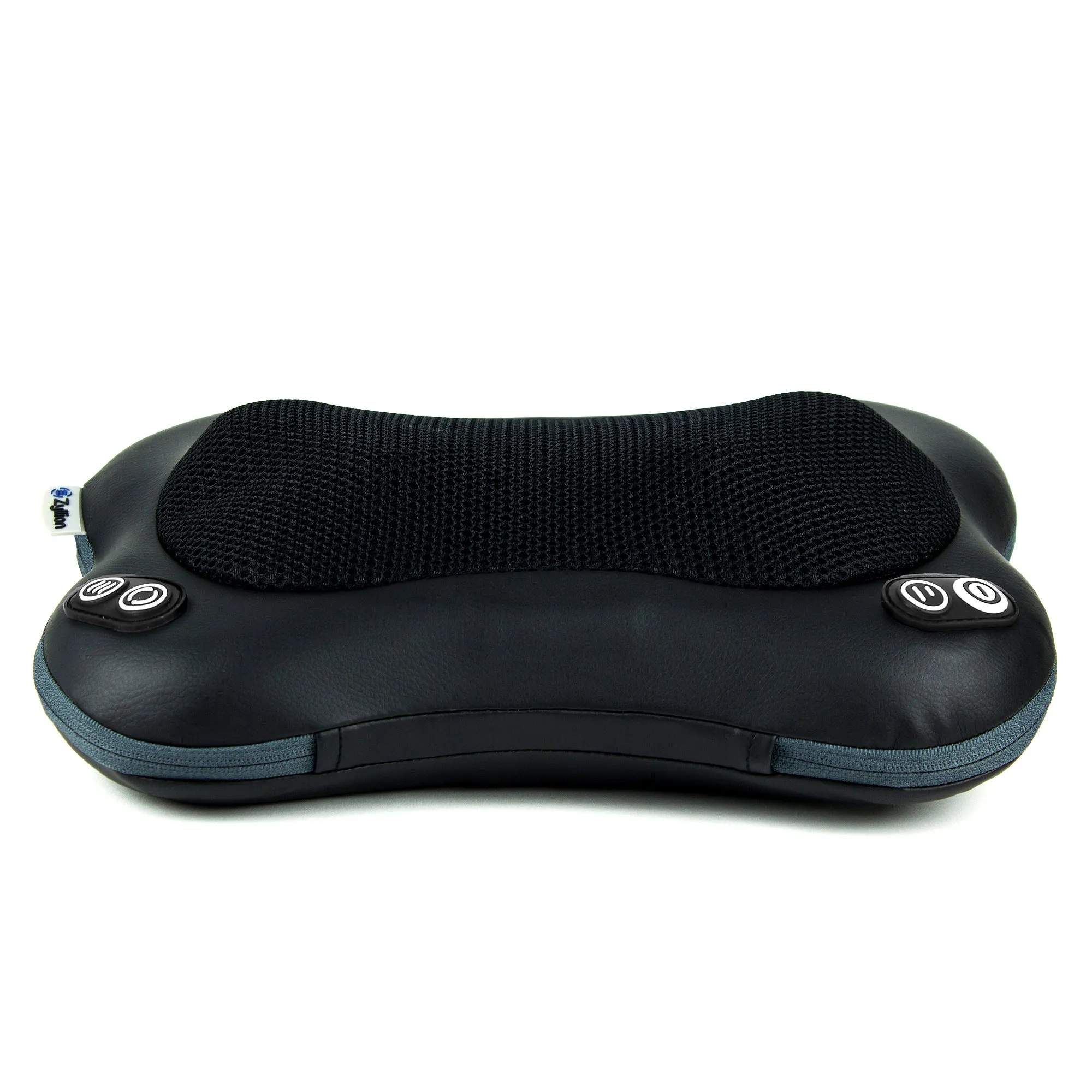 Zyllion Shiatsu Back and Neck Massager Pillow with Heat, 2 Speed Levels, Change Rotation and Wired Connection (ZMA-34)